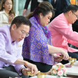 อว. จัดพิธีทำบุญตักบาตรเนื่องในวันคล้ายวันสถาปนากระทรวง อว.  ... Image 5