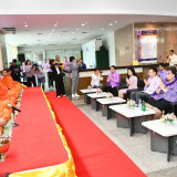 อว. จัดพิธีทำบุญตักบาตรเนื่องในวันคล้ายวันสถาปนากระทรวง อว.  ... Image 2