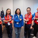 "วราภรณ์“ รองปลัดกระทรวง อว. ร่วมให้กำลังใจทีมเทเบิลเทนนิสไท ... Image 3