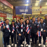 "วราภรณ์“ รองปลัดกระทรวง อว. ร่วมให้กำลังใจทีมเทเบิลเทนนิสไท ... Image 4