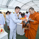 “สุดาวรรณ” รมว.อว. พร้อมด้วยคณะผู้บริหาร อว. ร่วมพิธีทำบุญตั ... Image 6