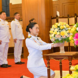 “สุดาวรรณ” รมว.อว. พร้อมด้วยคณะผู้บริหาร อว. ร่วมพิธีทำบุญตั ... Image 14