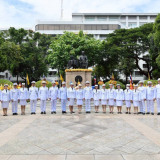 กระทรวง อว. จัดพิธีวางพุ่มดอกไม้ถวายราชสักการะพระบรมราชานุสา ... Image 8