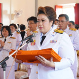 “ศุภมาส” นำทีมผู้บริหารและบุคลากร อว. ถวายผ้าพระกฐินพระราชทา ... Image 3